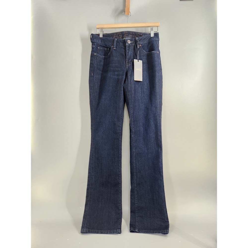 Jag Jeans Bootcut Women 6 Dark Wash Indigo Low Rise Stretch Denim Classic